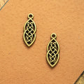 26x10MM Antique Silver Zinc Alloy Hollow Charm Pendant for DIY Necklace Bracelet Jewelry Making
