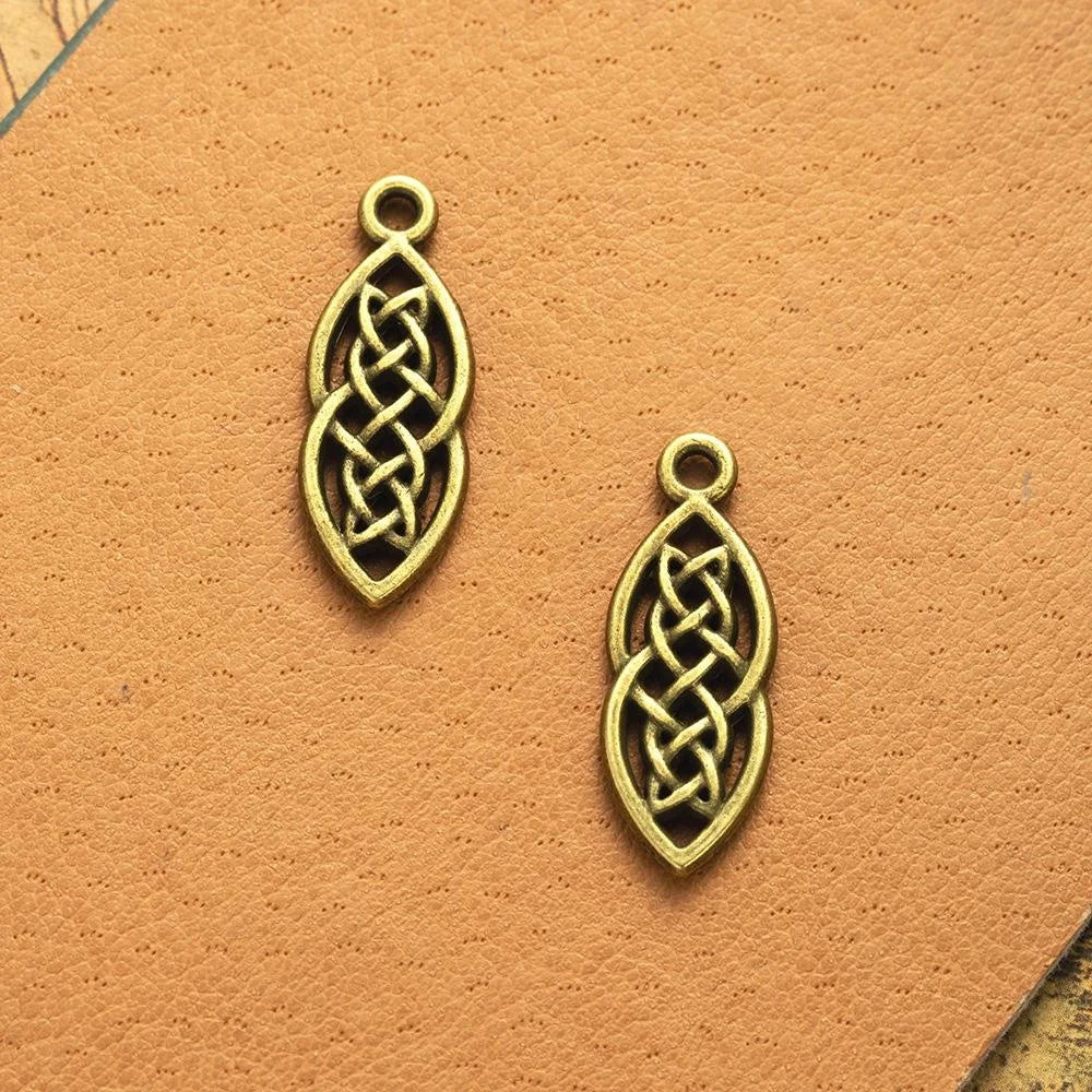 26x10MM Antique Silver Zinc Alloy Hollow Charm Pendant for DIY Necklace Bracelet Jewelry Making