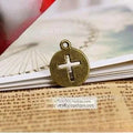 14MM 1673G Antique Silver Zinc Alloy Cross Charm Pendant for DIY Necklace Bracelet Jewelry Making