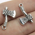 22x14mm 1.3g Antique Silver Zinc Alloy Axe Charm Pendant for DIY Bracelet Necklace Jewelry Making
