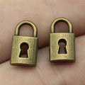 14x8mm 1.1g Multicolor Zinc Alloy Small Lock Charm Pendant for DIY Bracelet Necklace Jewelry Making