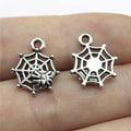 17x14mm 0.9g Antique Silver Zinc Alloy Spider Charm Pendant for DIY Bracelet Necklace Making