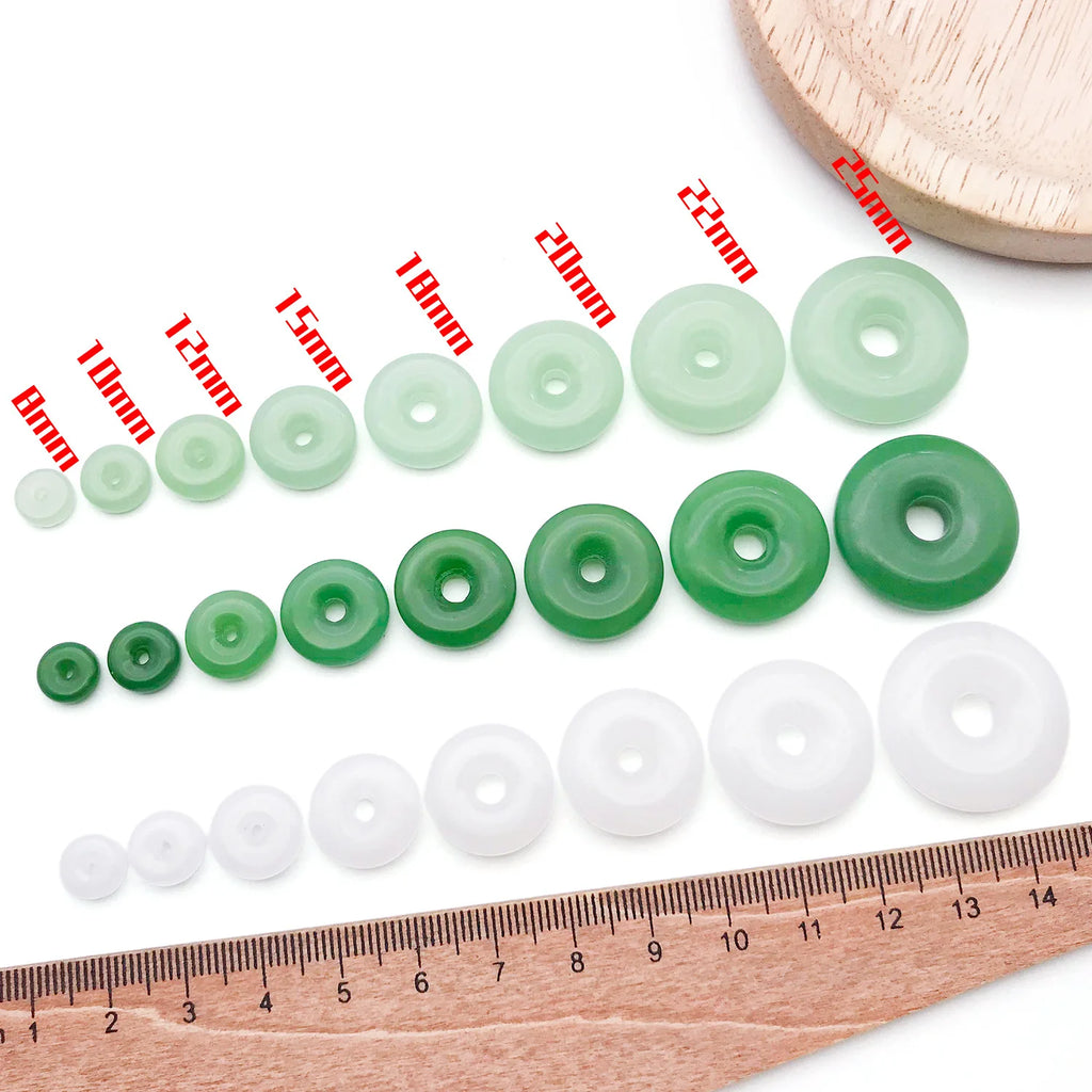 Glass Chinese Style Peace Buckle Loose Beads for Bracelet Necklace Jewelry Findings