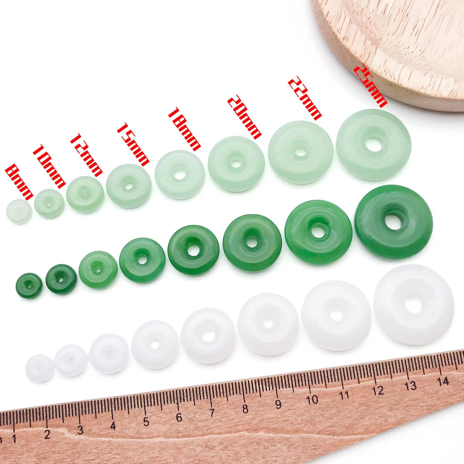 Glass Chinese Style Peace Buckle Loose Beads for Bracelet Necklace Jewelry Findings