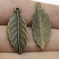 31x12mm 1g Multicolor Zinc Alloy Leaf Charm Pendant for DIY Handmade Jewelry Making