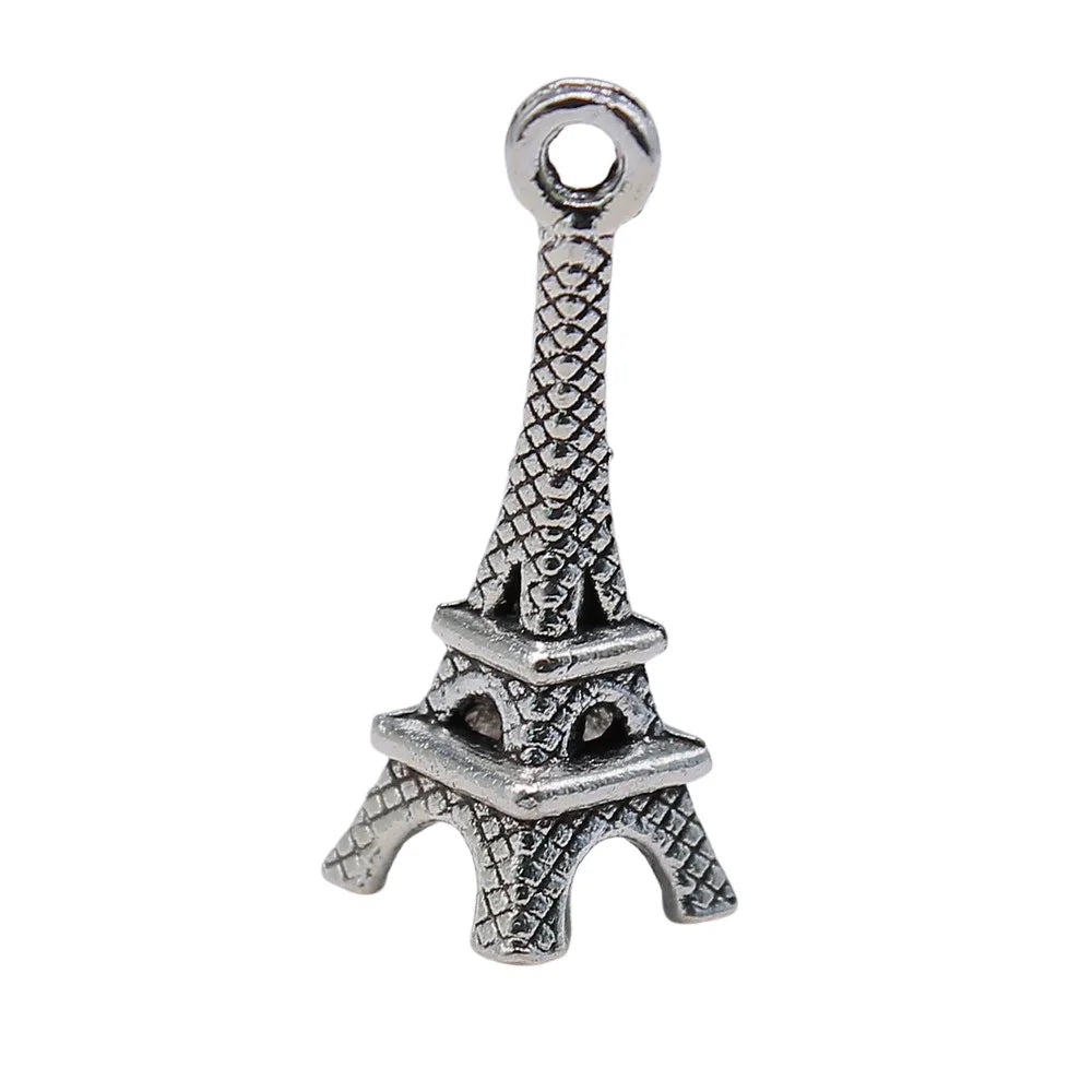 21x8mm 1.2g Multicolor Iron Eiffel Tower charm pendant for DIY necklace bracelet jewelry making