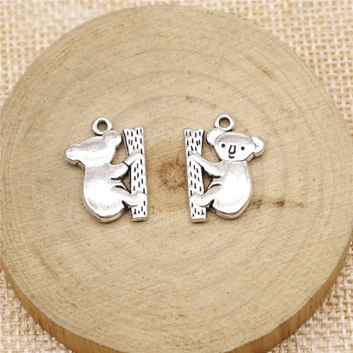 20x14mm 2.1g Multicolor Zinc Alloy Koala Bear Charm Pendant for Necklace Bracelet DIY Jewelry Making