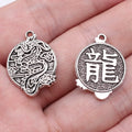 22x17mm 2.2g Multicolor Zinc Alloy Chinese Dragon Charm Pendant for DIY Necklace Bracelet Jewelry Making