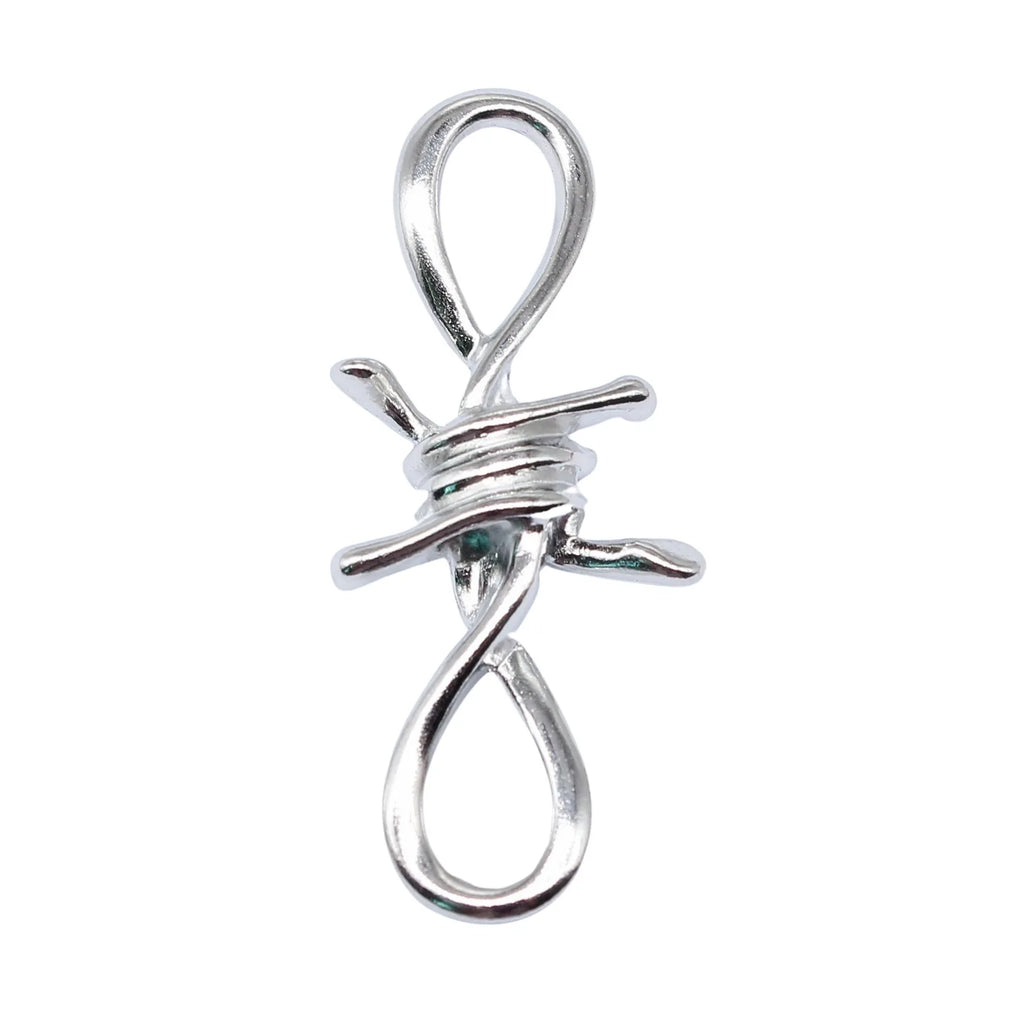 45x19mm 5.6g Multicolor Zinc Alloy Twisted Thorn Rope Knot Connector Charm for DIY Bracelet Making