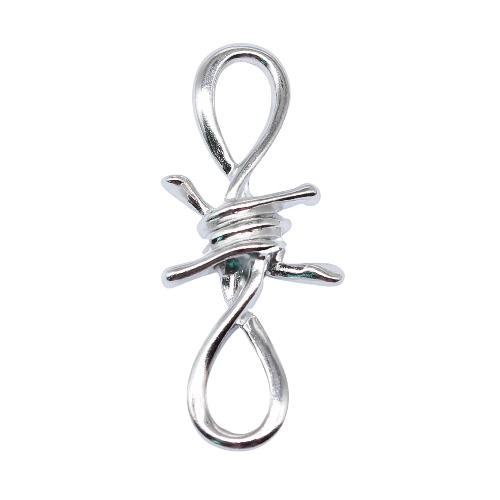 45x19mm 5.6g Multicolor Zinc Alloy Twisted Thorn Rope Knot Connector Charm for DIY Bracelet Making