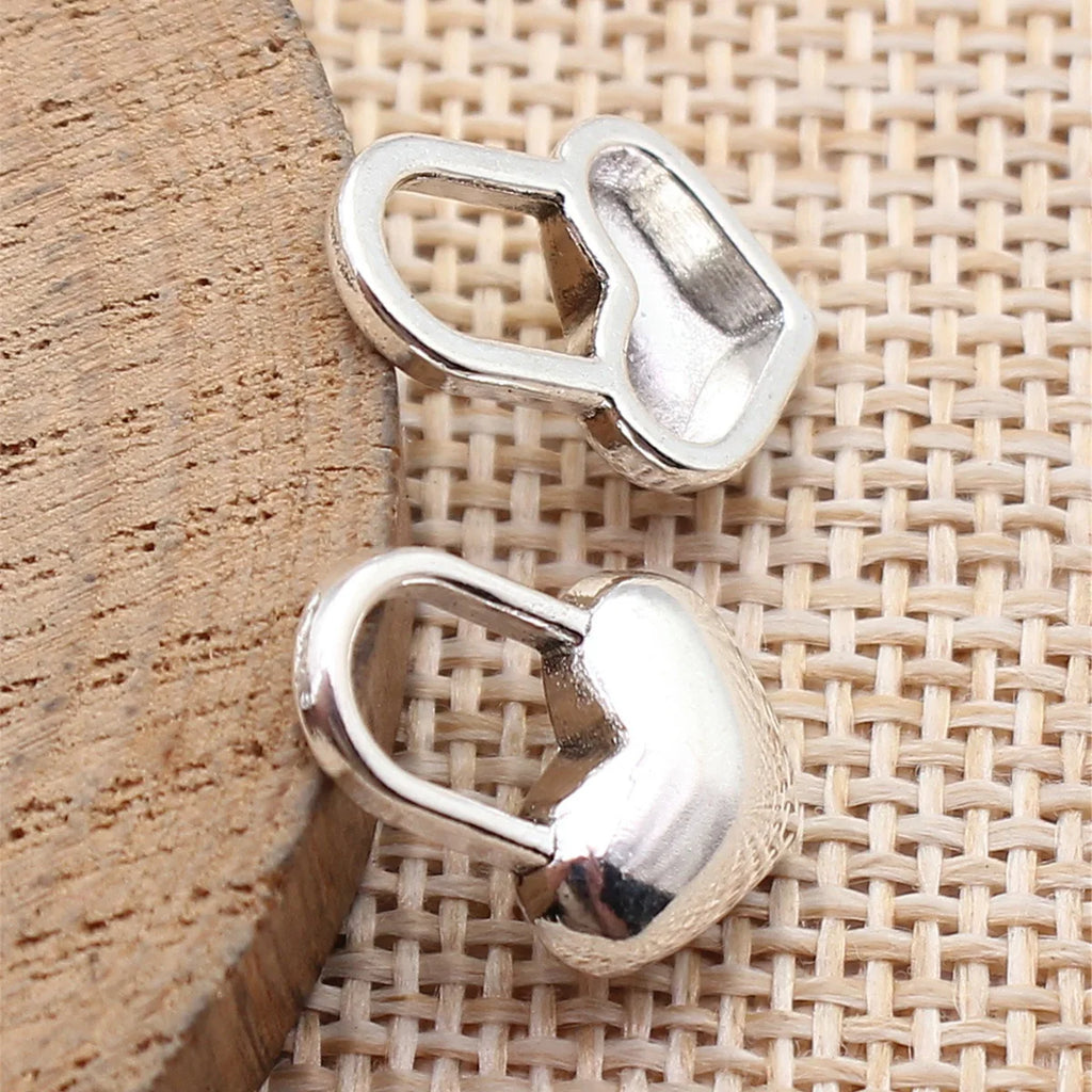 17x12mm 1.1g Multicolor Zinc Alloy Heart Lock Charm Pendant for DIY Bracelet Necklace Jewelry Making