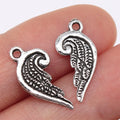 19x10mm 0.4g Multicolor Zinc Alloy Angel Wing Charm Pendant for DIY Necklace Bracelet Jewelry Making