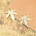 39x33MM Gold Zinc Alloy Maple Leaf Charm Pendant for DIY Necklace Bracelet Jewelry Making