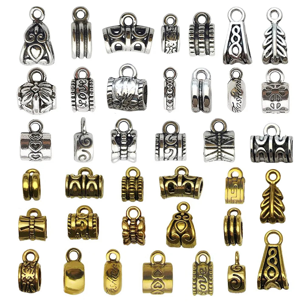 Zinc Alloy Three Way Bail Connector Beads for DIY Bracelet Necklace Bead Making