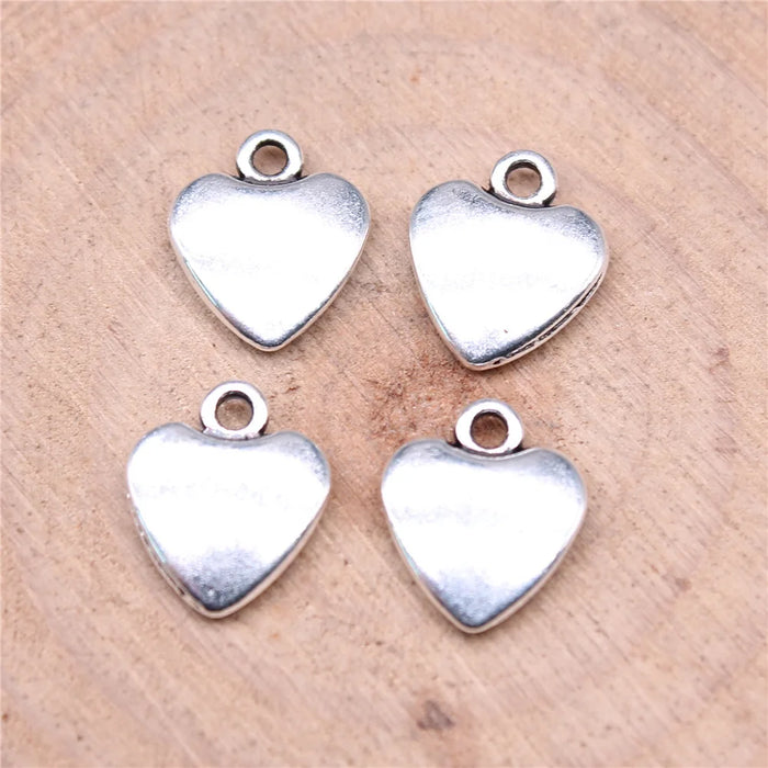 11x10mm 0.9g Multicolor Zinc Alloy Small Heart Charm Pendant for DIY Jewelry Bracelet Making