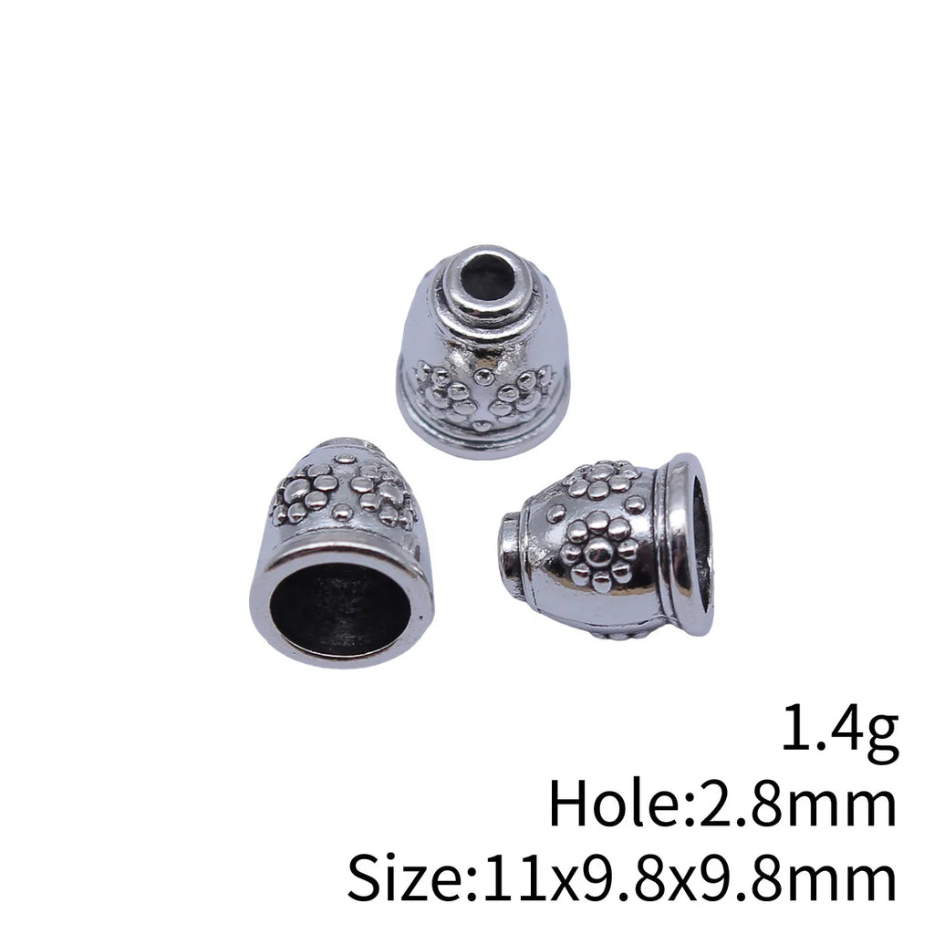 11x9.8x9.8mm 1.4g Multicolor Zinc Alloy Cone Tassel Cap Bead End Findings for DIY Earrings and Pendants