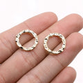 17x17mm 0.9g Multicolor zinc alloy Water Ripple Circle connector charm for DIY bracelet necklace making