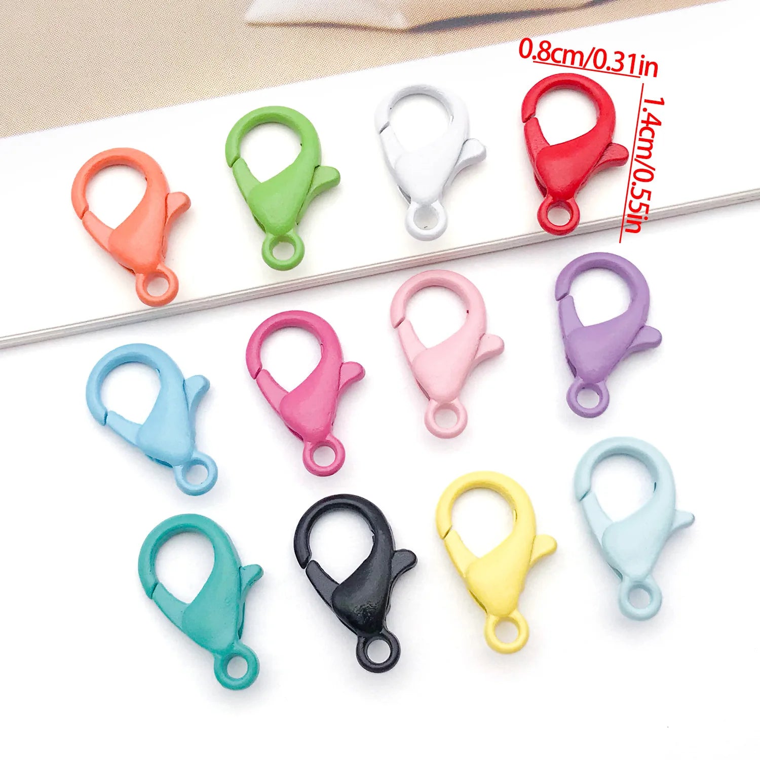 Enamel Zinc Alloy Dog Lobster Clasps 8x14mm