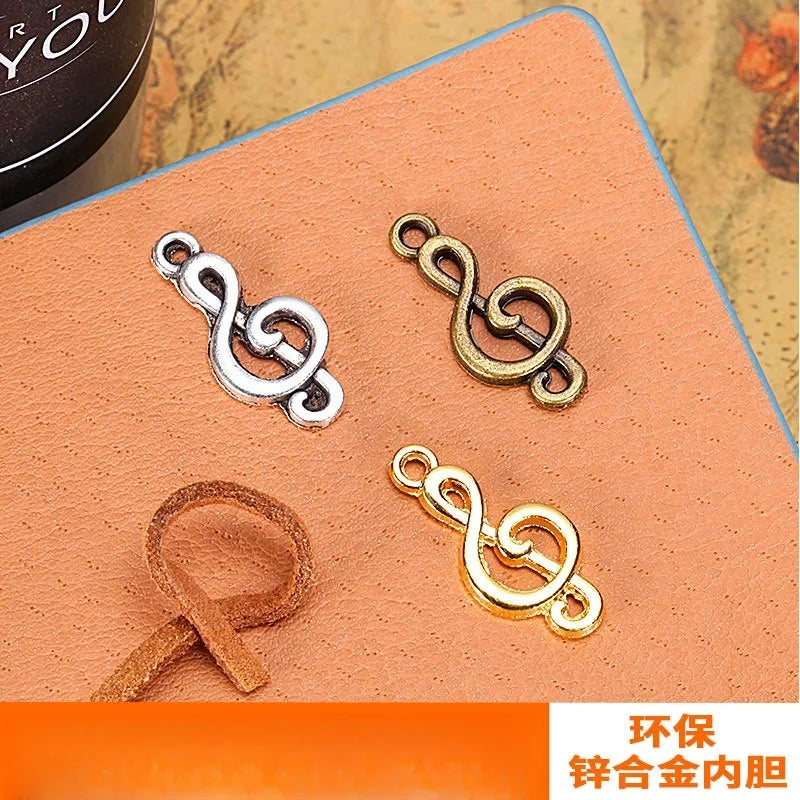 23x11MM Zinc Alloy Musical Note Charm Pendant for DIY Necklace Bracelet Jewelry Making