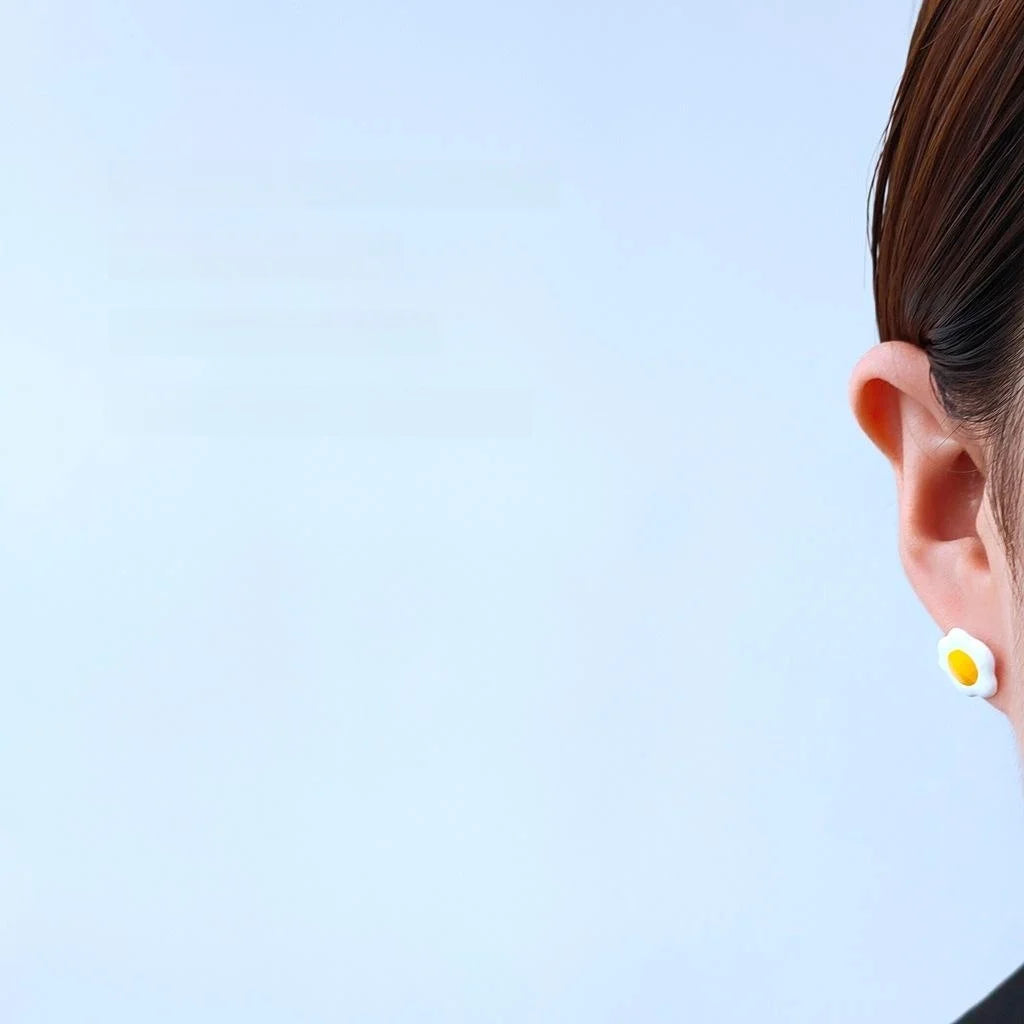14K Gold Plated Alloy Bird Nest And Bird Stud Earrings Cute Korean Pastoral Style