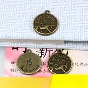 18MM Antique Silver Zinc Alloy Capricorn Charm Pendant for DIY Necklace Bracelet Jewelry Making
