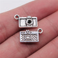 10x15mm 1.1g Multicolor Zinc Alloy Camera Charm Pendant for DIY Photography Theme Jewelry Making