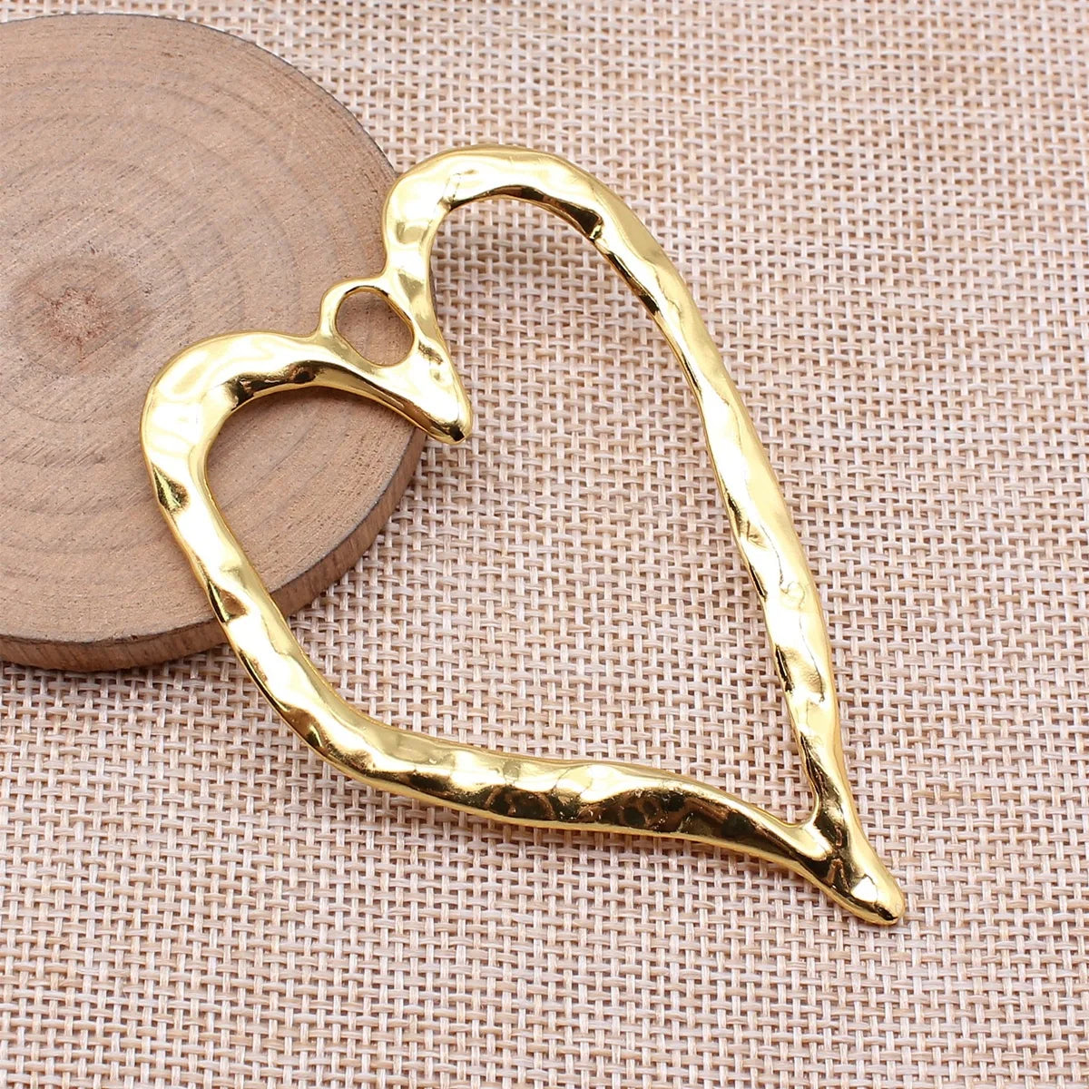 80x55mm 14.2g Multicolor Zinc Alloy Oversized Heart Charm Pendant for DIY Necklace Jewelry Making