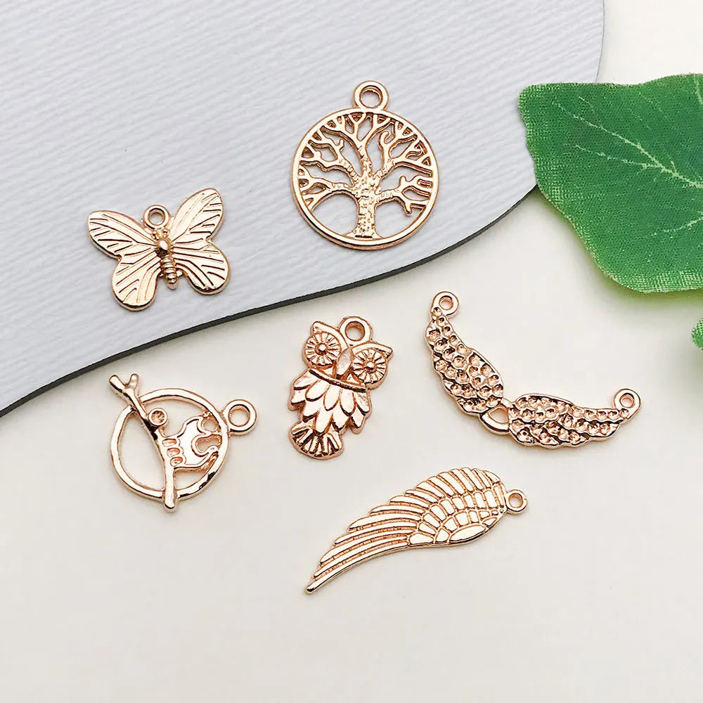 KC Gold Zinc Alloy Vintage Charm Pendant for DIY Bracelet Necklace Jewelry Making