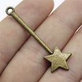 48mm 1.8g Multicolor Zinc Alloy Fairy Wand Magic Wand Charm Pendant for DIY Necklace Earring Jewelry