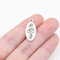 22x10mm 1.7g Antique Silver Iron Triathlon Swimming Bicycle Running Charm Pendant for DIY Sports Jewelry