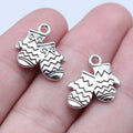 14x16mm 1.2g Antique Silver Zinc Alloy Glove Charm Pendant for DIY Bracelet Necklace Making