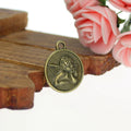 19MM Antique Silver Zinc Alloy Angel Charm Pendant for DIY Necklace Bracelet Jewelry Making