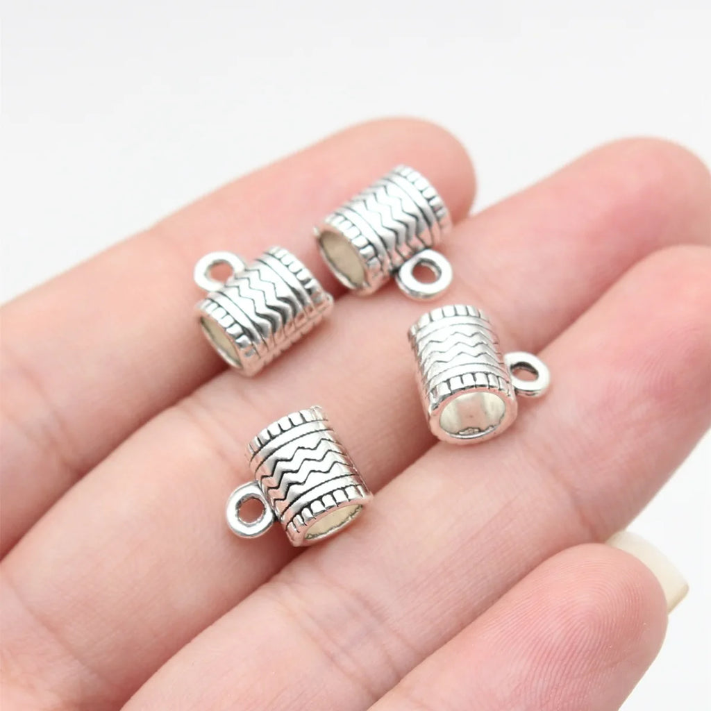 11x9.5x7.4mm 1.2g Multicolor Zinc Alloy Three Way Bail Pendant Connector for Bead Tassel Jewelry DIY