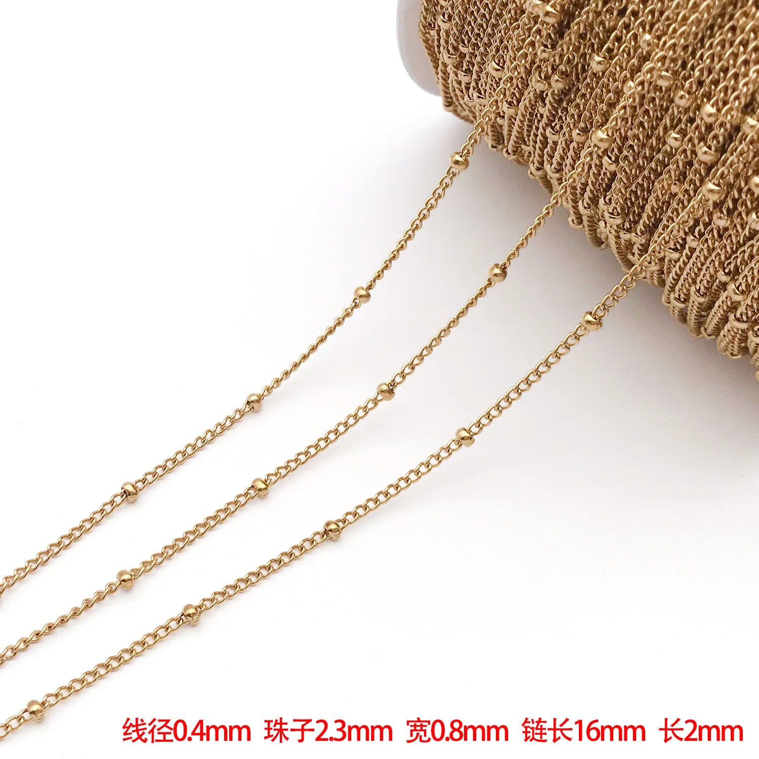 Stainless Steel O Ball Chain Connector Chains for DIY Tassel Necklace Jewelry Making