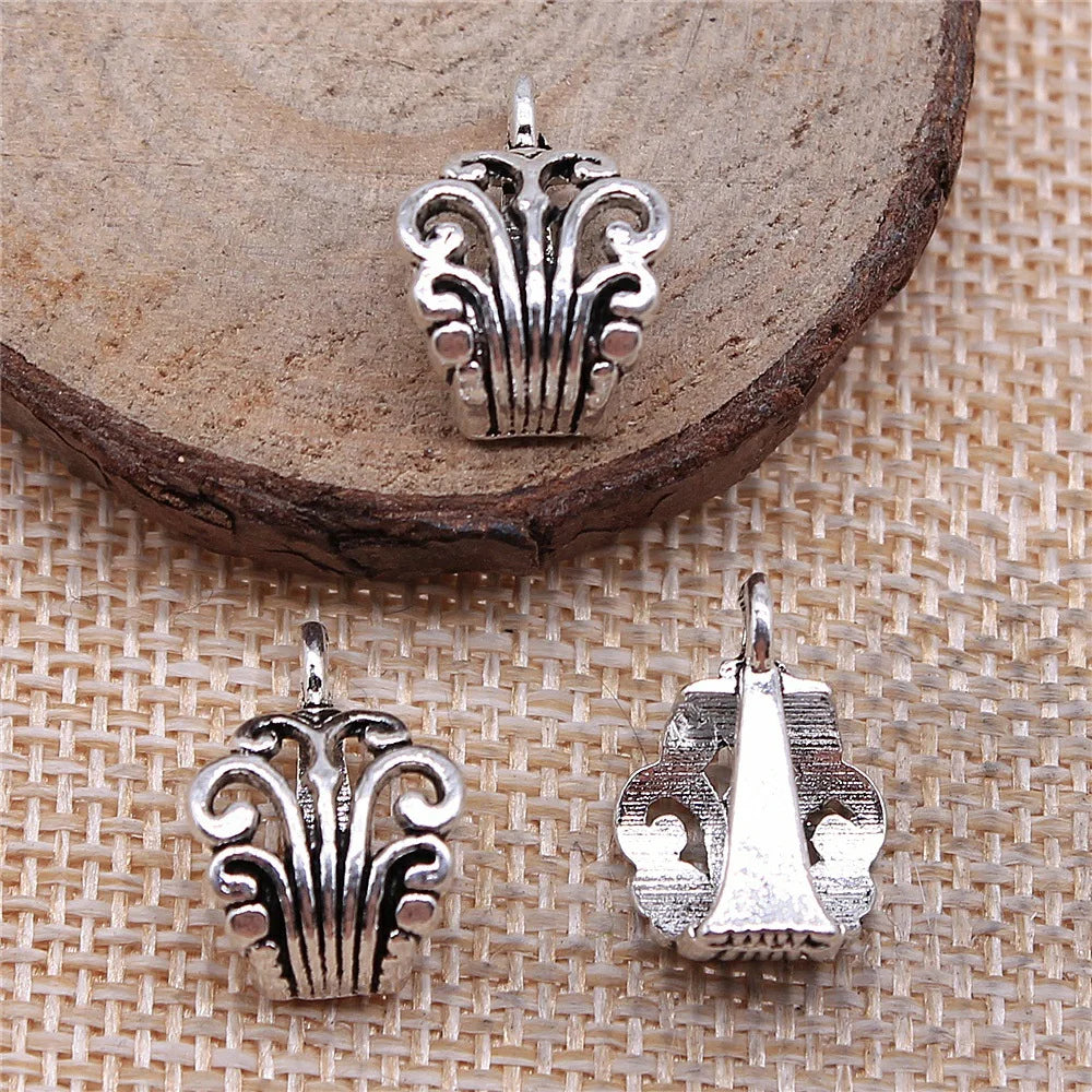 12x17mm 1.3g Multi-Color Zinc Alloy Pendant Bail Connectors for DIY Necklace Charm Jewelry Making