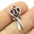 27x12mm 1.3g Antique Silver Zinc Alloy Scissors Charm Pendant for DIY Bracelet Necklace Jewelry