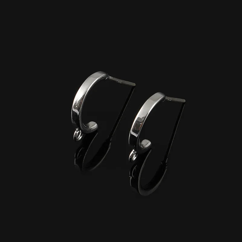 Elegant Gold Alloy Spiral Coil Hoop Stud & Clip On No Piercing Women's DIY Handmade Ear Cuff Earrings
