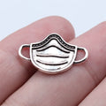 14x23mm 1g Antique Silver Zinc Alloy Face Mask Charm Pendant for Bracelet Necklace DIY Jewelry