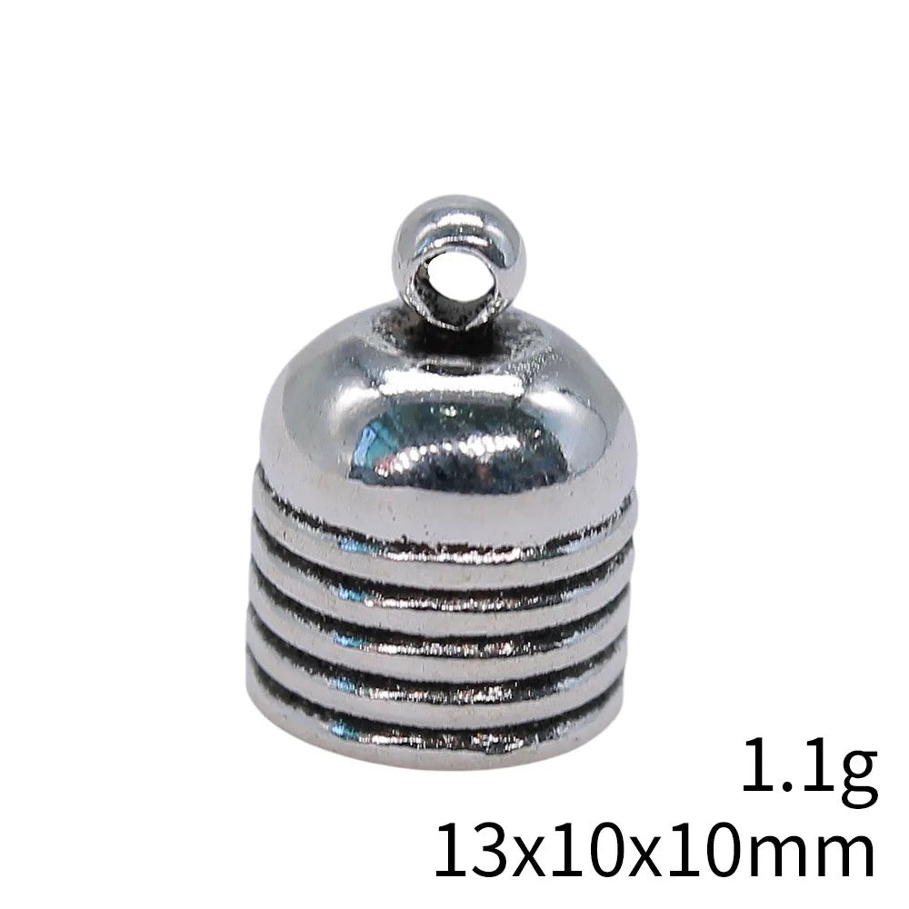 13x10x10mm 1.1g Antique Silver Zinc Alloy Tassel Cap Bead for DIY Handmade Tassel Jewelry Accessories