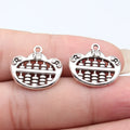 19x17mm 1.9g Multicolor Zinc Alloy Chinese Sycee Abacus Charm Pendant for DIY Jewelry Making
