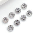 Copper Alloy 18K Gold Plated Double Wheel Spacer Bead for Bracelet Jewelry Making
