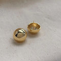 18K Gold Plated Copper Round Oval Geometric Drop Earrings For Women Light Luxury
