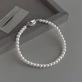 Rose Pink Glass Pearl Bracelet With Geometric Ingot Clasp Elegant Sweet Jewelry