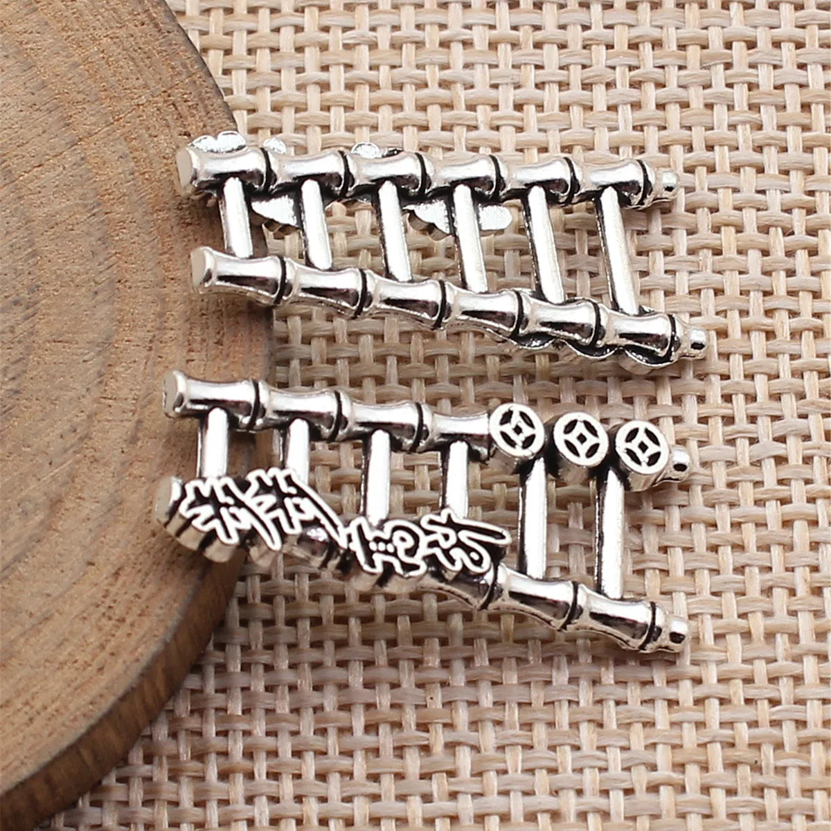 30x13x3mm 2.6g Antique Silver Zinc Alloy Ladder Charm Pendant for DIY Necklace Bracelet Making