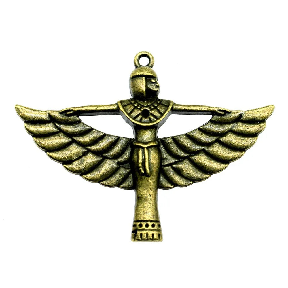 42x56mm 7.8g Multicolor Zinc Alloy Egyptian Goddess Charm Pendant for DIY Necklace Bracelet Jewelry