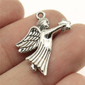 24x16mm 1.2g Antique Silver Zinc Alloy Angel Figure Charm Pendant for DIY Jewelry Making