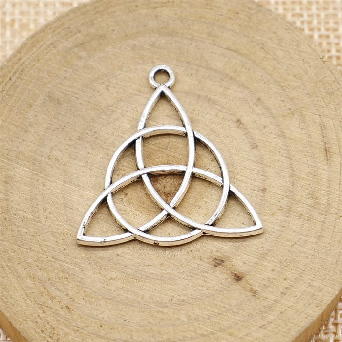 28mm 2.2g Multicolor Zinc Alloy Celtic Amulet Celtic Knot Charm Pendant for DIY Necklace Bracelet Making