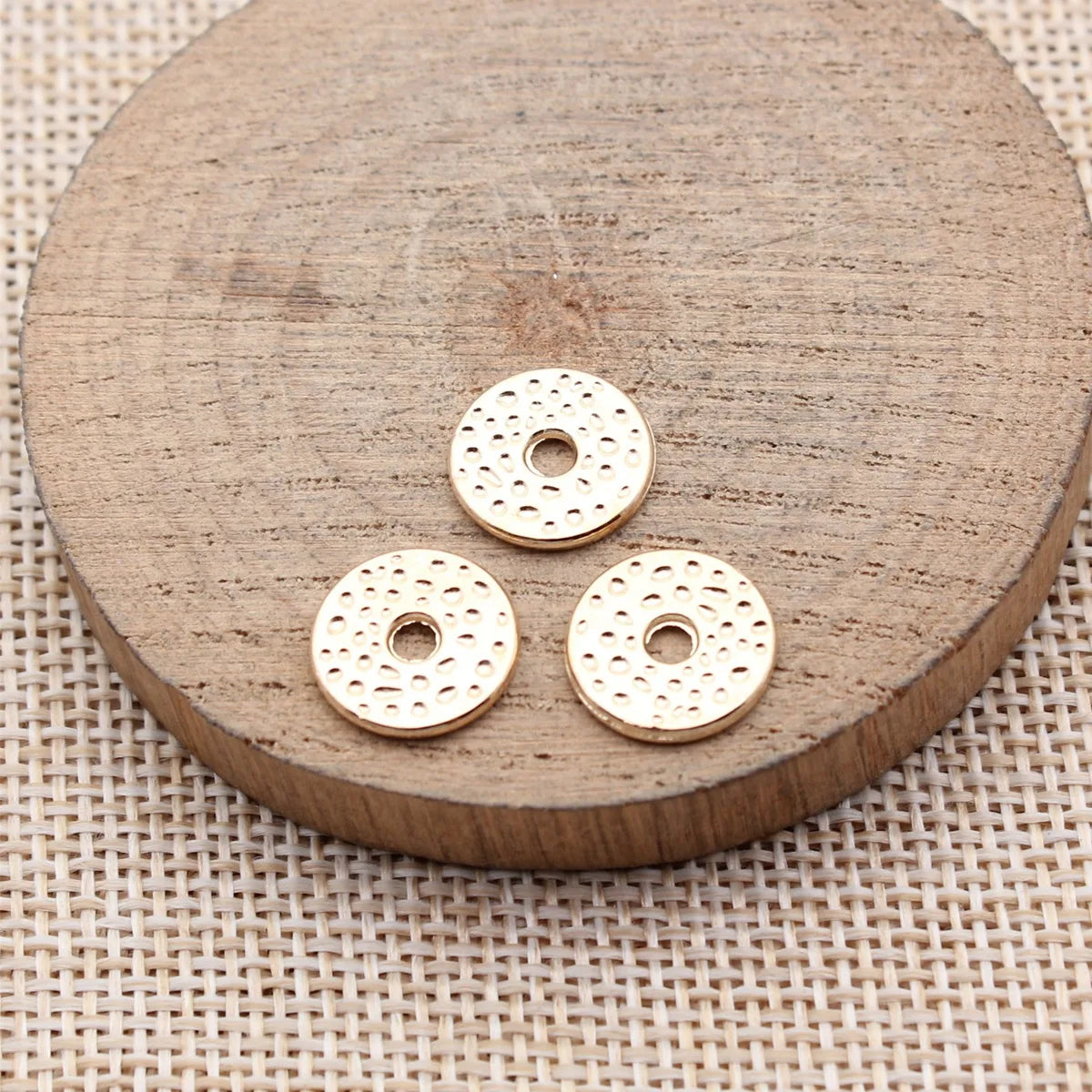 12x12x1.3mm 0.9g Multicolor Zinc Alloy Round Disc Spacer Beads for DIY Bracelet Necklace Jewelry Making