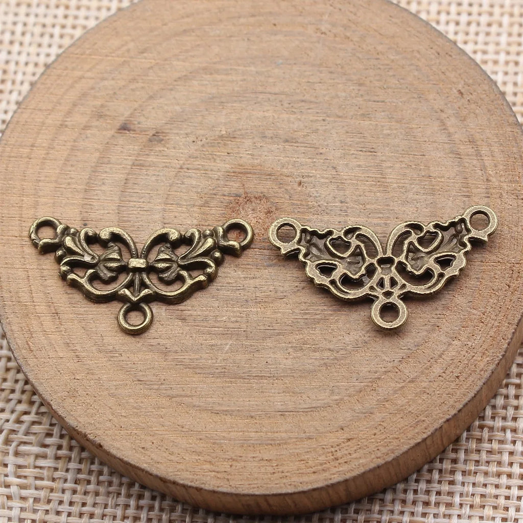 26x14mm 1g Multicolor Zinc Alloy Multi-Hole Connector Charm for DIY Earrings Bracelet Jewelry