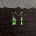 Forest Style Green Shell Beaded Drop Earrings Handmade New Chinese Geometric Dangle Jewelry